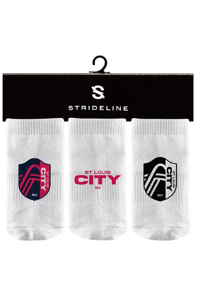 Strideline St Louis City SC Primary Logo Baby Quarter Socks