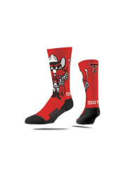 Texas Tech Red Raiders Strideline Mascot Mens Crew Socks