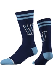 Villanova Wildcats Strideline Fashion Logo Mens Crew Socks