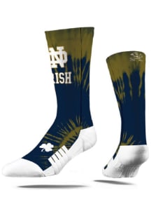 Notre Dame Fighting Irish Strideline Tie Dye Mens Crew Socks