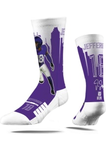 Justin Jefferson Minnesota Vikings Hometown Hero Mens Crew Socks