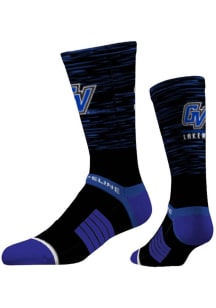 Grand Valley State Lakers Strideline Colorblock Premium Knit Mens Crew Socks