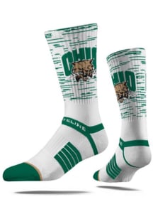 Ohio Bobcats Strideline Colorblock Premium Knit Mens Crew Socks