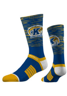 Kent State Golden Flashes Strideline Colorblock Premium Knit Mens Crew Socks