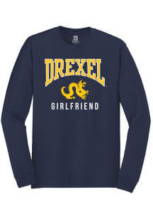 Mens Drexel Dragons Navy Blue Summit Sportswear Girlfriend Tee