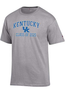 Champion Kentucky Wildcats Grey Class of 2025 Text Jersey Short Sleeve T Shirt