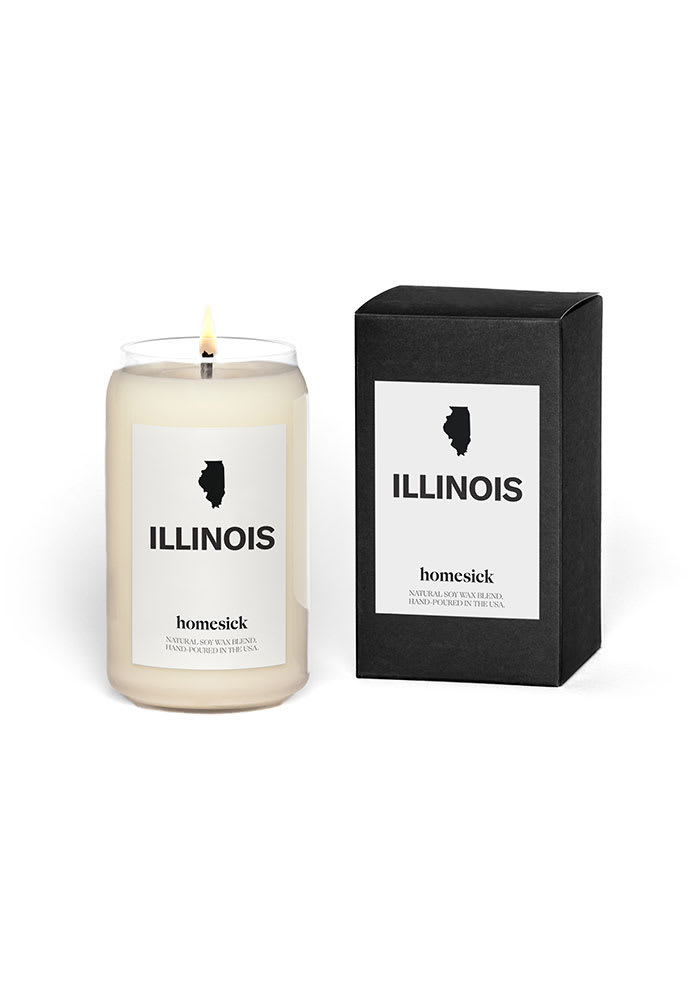 Chicago Homesick Illinois Black Candle