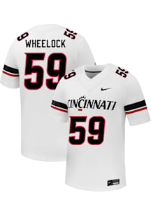Jake Wheelock Nike Mens White Cincinnati Bearcats Football NIL Name And Number Football Jersey
