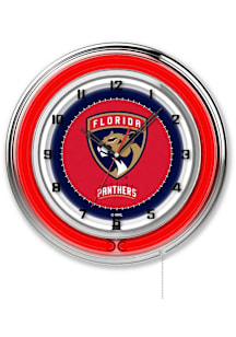 Florida Panthers 19in Neon Wall Clock