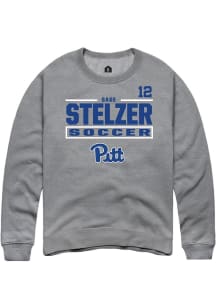 Sage Stelzer Rally Mens Graphite Pitt Panthers NIL Stacked Box Player Crew