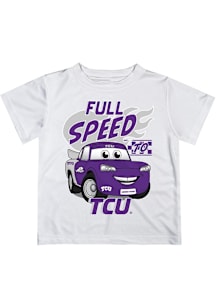 Vive La Fete TCU Horned Frogs Infant Full Speed Short Sleeve T-Shirt White