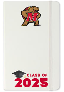 White Maryland Terrapins Class of 25 team logo Notebook and Folder