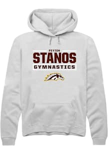 Peyton Stanos Western Michigan Broncos Mens White NIL Stacked Box Player Hood