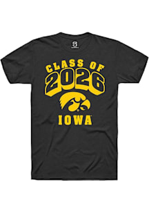 Summit Sportswear Iowa Hawkeyes Black Class of 2026 Short Sleeve T Shirt
