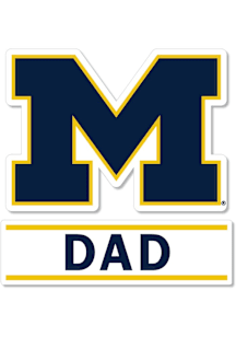 Michigan Wolverines 3 Inch Dad Auto Decal - Blue