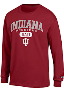 Champion Indiana Hoosiers Crimson Dad Pill Jersey Long Sleeve T Shirt