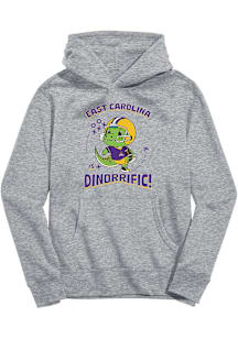 Vive La Fete East Carolina Pirates Toddler Grey Dino-Riffic Long Sleeve Hooded Sweatshirt