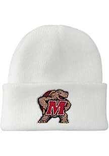 LogoFit Maryland Terrapins North Pole Baby Knit Hat - White
