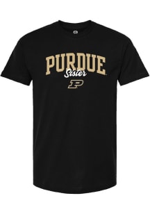 Purdue Boilermakers Black Summit Sportswear Sister Short Sleeve T-Shirt