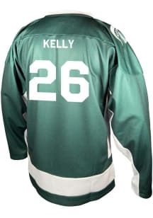 Tanner Kelly  Mens Green Michigan State Spartans ROAD Style Hockey Jersey