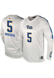 Olivia Babcock Genuine Collective Mens White Pitt Panthers NIL Jersey