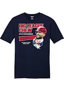Kyle Schwarber Philadelphia Phillies Navy Blue Big League Chew Main Event Short Sleeve Fashion Pla..