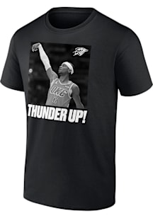 Shai Gilgeous-Alexander Oklahoma City Thunder Black Thunder Up Short Sleeve Player T Shirt