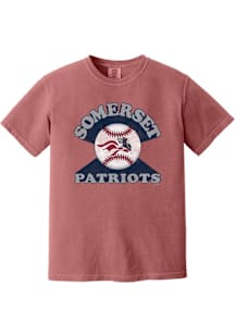 Summit Sportswear Somerset Patriots Womens Cardinal Soft Arch Short Sleeve T-Shirt