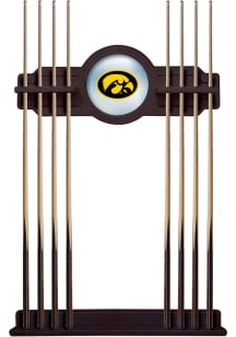 Ash Iowa Hawkeyes Solid Wood Cue Rack Pool Cue