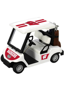 White Wisconsin Badgers Logo Golf Cart Toy Car