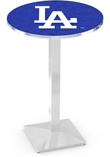 Los Angeles Dodgers Chrome Square Base Pub Table