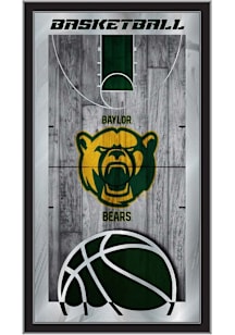 Baylor Bears Basketball Hanging Back Bar Mirror
