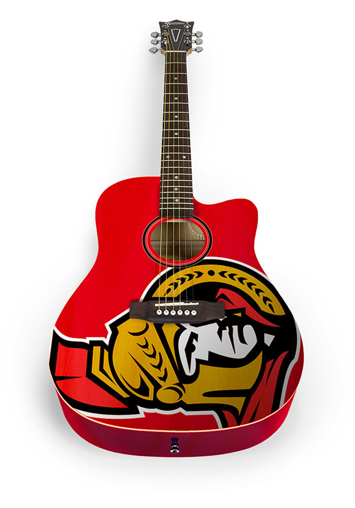 Ottawa Senators Acoustic Collectible Guitar