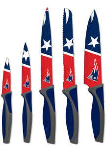 New England Patriots Blue 5-Piece Kitchen Knives Set