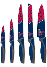 St Louis Cardinals Blue 5-Piece Kitchen Knives Set