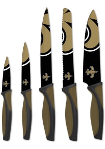 New Orleans Saints Gold 5-Piece Kitchen Knives Set
