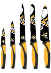Pittsburgh Penguins Black 5-Piece Kitchen Knives Set
