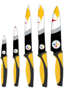 Pittsburgh Steelers Black 5-Piece Kitchen Knives Set