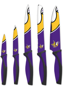 Minnesota Vikings Purple 5-Piece Kitchen Knives Set