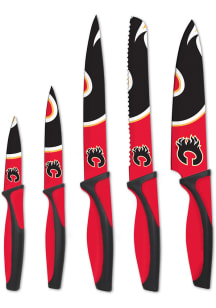 Calgary Flames Red 5-Piece Kitchen Knives Set