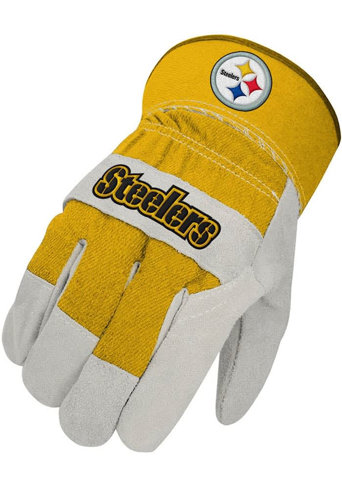 New Era Pittsburgh Steelers Yellow Dart Cuff Pom Tech Mens Knit