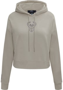 Pro Standard Milwaukee Bucks Womens Brown Neutral Hooded Sweatshirt