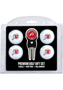 Utah Utes Divot Tool 4 Pack Golf Gift Set