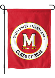 Red Maryland Terrapins Class of 2026 Garden Flag