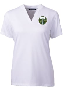 Cutter and Buck Portland Timbers Womens White Forge Short Sleeve T-Shirt