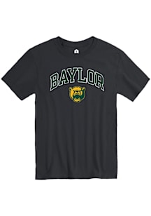 Baylor Bears Black Arch Mascot Short Sleeve T Shirt