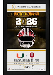 Indiana Hoosiers 2025 CFP National Champions Plaque