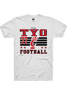 Taran Tyo Cincinnati Bearcats White Football NIL Striped Short Sleeve Player T Shirt