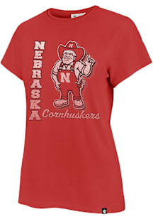 47 Nebraska Cornhuskers Womens Red Phase Out Short Sleeve T-Shirt