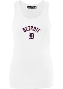 Pro Standard Detroit Tigers Womens White Classic Tank Top